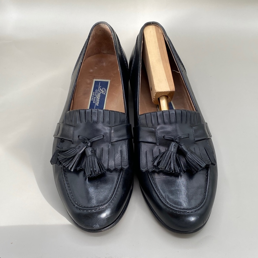 Brooks Brothers Dark Leather Tassel Loafers (LOT 404)